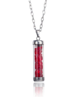 Natural Stone Drift Bottle Necklace Pendant