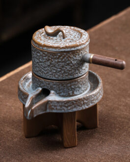 Lazy Stone Grinding Tea Set Single Rotating Water Kung Fu Teapot