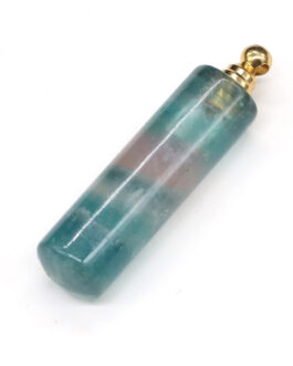 Natural Stone Necklace Perfume Bottle Pendant