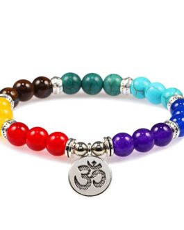 Creative Seven Color Energy Stone Yoga Bracelet