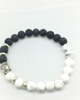 Buddha Head Beads Energy Volcanic Stone Bracelet