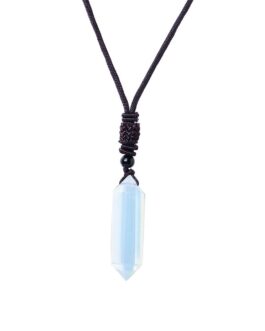 Raw Crystal Energy Stone Jewelry Pendant Necklace