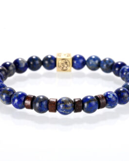 Blue Lapis Lazuli Lucky Beaded Energy Stone Bracelet