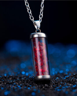 Natural Stone Drift Bottle Necklace Pendant