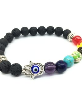 Buddha Beads Volcanic Stone Colorful Yoga Energy Bracelet