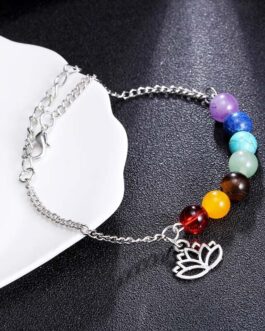 Natural Stone Yoga Energy Colorful Beads Bracelet