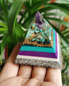 Crystal Resin Crafts Ornaments Energy Pyramid