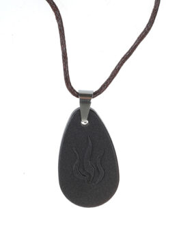 Volcanic Stone Negative Ion Energy Water Drop Pendant