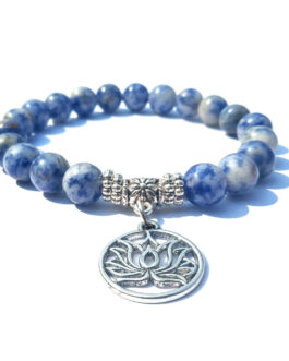 White Point Blue Energy Stone Bracelet