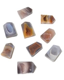 Natural Agate Crystal Hole Column