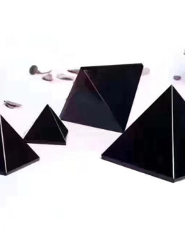 Natural Obsidian Decoration Energy Pyramid