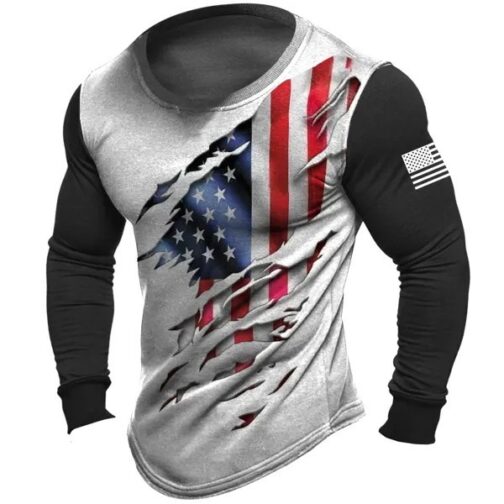 Men's Trendy Long Sleeve T-shirts - Image 3