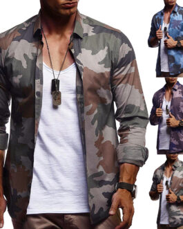 Men’s Camouflage Long Sleeve Shirt