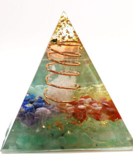 Natural Crystal Chakra Ogan Energy Pyramid