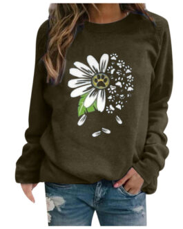 Long Sleeve Printed Sweatshirt