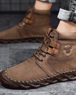 Retro Trend Tooling Boots High-Top Casual Shoes