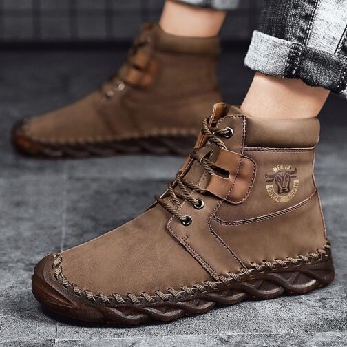 Retro Trend Tooling Boots High-Top Casual Shoes