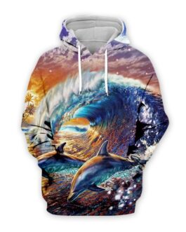 Men’s 3D Digital Print Hooded Sweatshirt