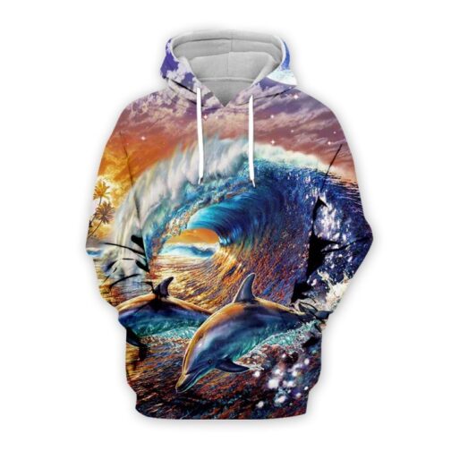 Men's 3D Digital Print Hooded Sweatshirt