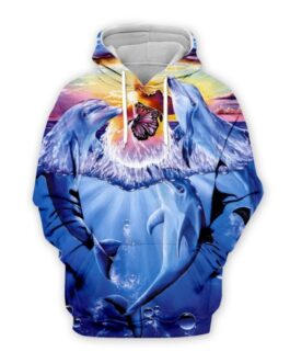 Men’s 3D Digital Print Hooded Sweatshirt