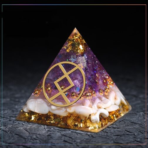 Crystal Gems Ornaments Simple Runes Lucky Fortune Transfer Aogang Energy Tower - Image 2