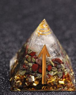 Rune Crystal Epoxy Ogan Energy Pyramid Decoration