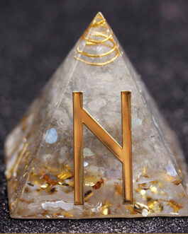 Rune Crystal Epoxy Ogan Energy Pyramid Decoration