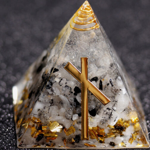 Rune Crystal Epoxy Ogan Energy Pyramid Decoration - Image 9