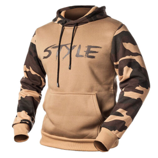 Men's Camouflage Hooded Pullover Sweatshirt - Image 4