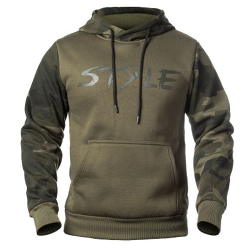 Men's Camouflage Hooded Pullover Sweatshirt - Image 2