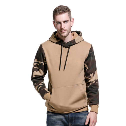 Men's Camouflage Hooded Pullover Sweatshirt - Image 6