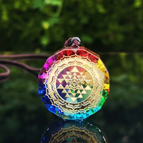 Geometry Chakra Energy Meditation Energy Pendant Necklace - Image 4