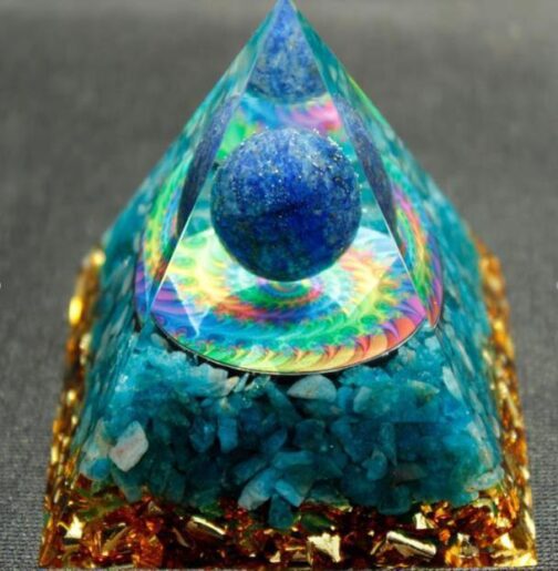 Ogan Pyramid Explosion Model Natural Crystal Crushed Stone Energy Tower - Image 3