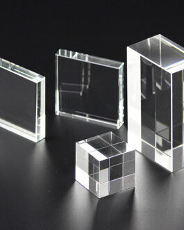 Transparent White Embryo Crystal Cube