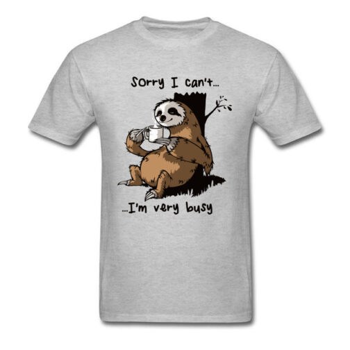 Very Busy Sloth Men's T-shirts - Image 7