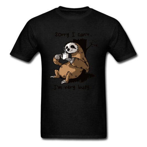 Very Busy Sloth Men's T-shirts - Image 5