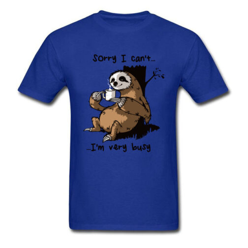 Very Busy Sloth Men's T-shirts - Image 8