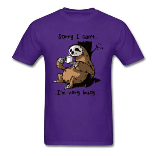 Very Busy Sloth Men's T-shirts - Image 6