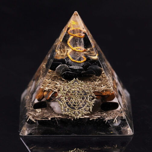 Environment Ornaments Seven Chakras Natural Crystal Crushed Stone Energy Tower - Image 6