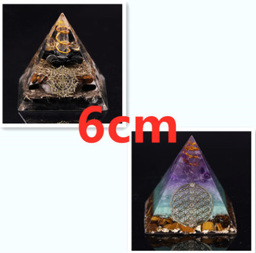 Environment Ornaments Seven Chakras Natural Crystal Crushed Stone Energy Tower - Image 3