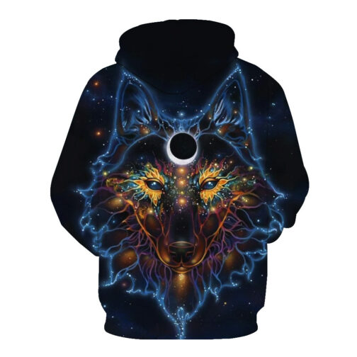 Magic Wolf Print Sweatshirt - Image 3