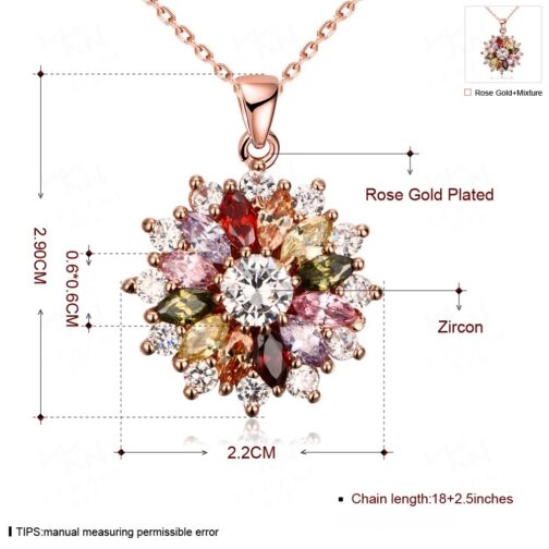 Crystal Flower Necklace - Image 5