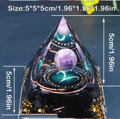 Natural Crystal Pyramid Of Energy Decoration - Image 2