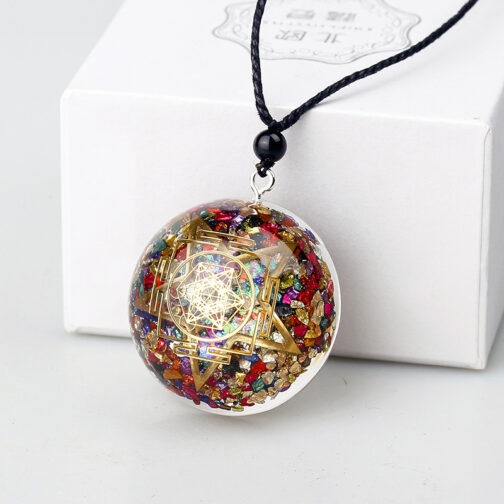 Orgone Energy Pendant Gemstone Yoga Pendant - Image 9