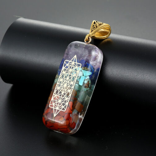 Retro Reiki Healing Energy Crystal Pendant - Image 5