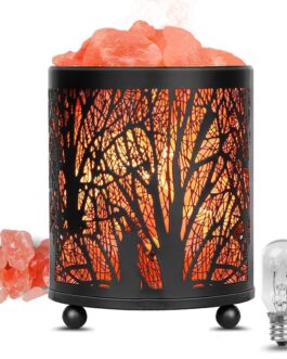 Forest Iron Night Light Natural Crystal Salt Lamp