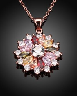 Crystal Flower Necklace