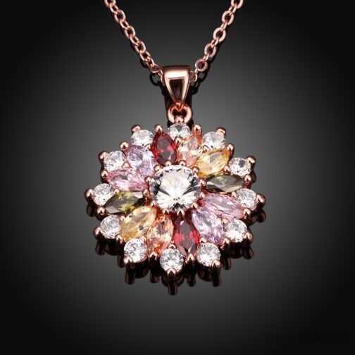 Crystal Flower Necklace