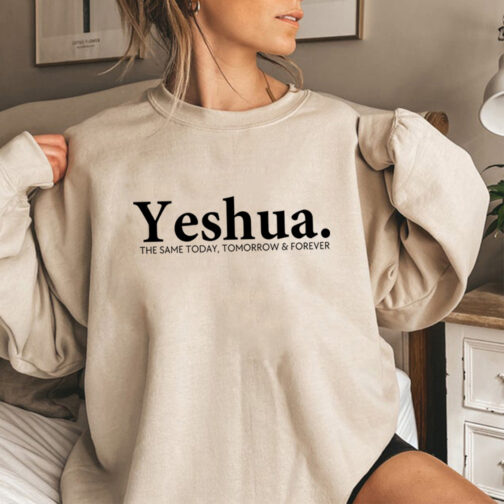 Vintage Yeshua Christian Sweatshirt Christian Apparel Faith - Image 3