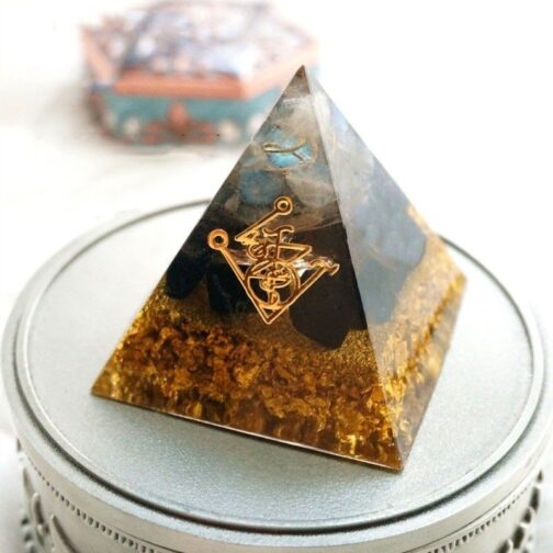 Strengthen Wealth Natural Crystal 4-5cm Energy Orgone Pyramid - Image 4